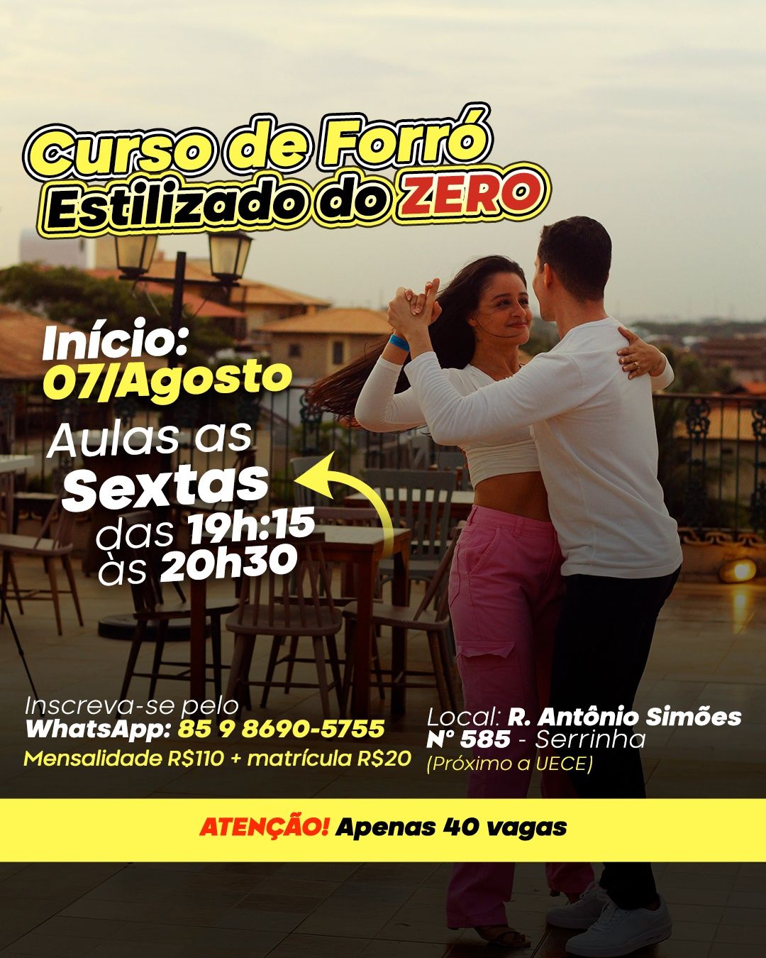 Aulas de forró em fortaleza