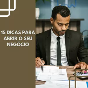 Imagem de capa para o Ebook 15 dicas para abrir o seu negócio 