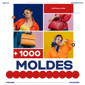 Imagen de portada para Ebook MEGA PACK +1000 MOLDES DE COSTURA ULTIMATE 