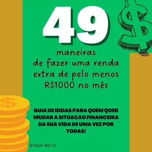 Imagem de capa para o Ebook 49 Maneiras de fazer R$1000 no mês