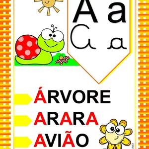 Imagem de capa para o Curso online ALFABETO DE PAREDE - BICHINHO DE JARDIM