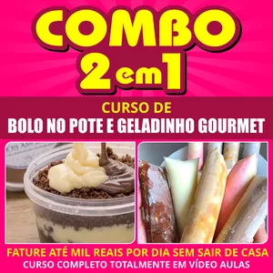 Imagem de Curso Completo de Bolo no Pote e Geladinho Gourmet criado por Destak Cursos na hotmart