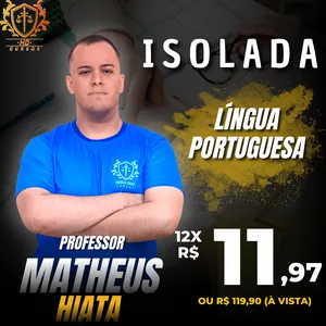 Imagem de capa para o Curso online ISOLADA DE PORTUGUÊS - HD CURSOS