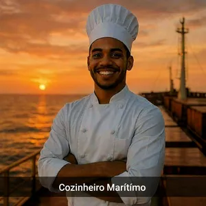 Imagem de capa para o Ebook Cozinheiro Marítimo - A Carreira que Esconderam de Você.