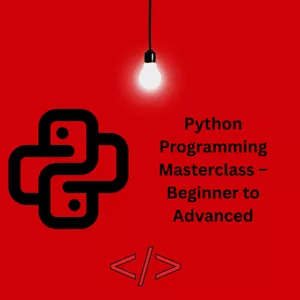 Cover image for Online course Python Programming Masterclass 2025 – Beginner to Advanced