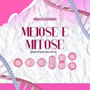 Imagem de capa para o Ebook Resumo Biologia Meiose e Mitose