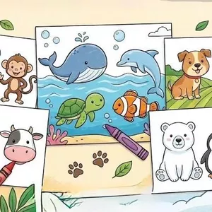 Cover image for Ebook Animals Coloring Book