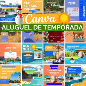 Imagem de capa para o Ebook CANVA ALUGUEL DE TEMPORADA