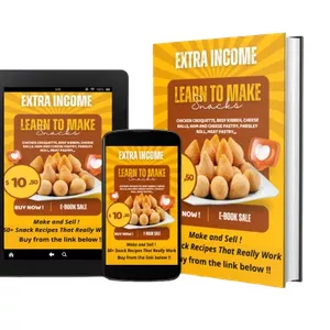 Cover image for Ebook Make and Sell! 50+ Snack Recipes That Really Work