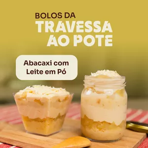 Imagem de capa para o Curso online Bolo da Travessa ao Pote- Abacaxi com Leite em Pó