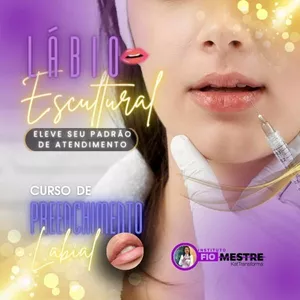 Imagem de capa para o Curso online Lábio Escultural - Curso Online de Preenchimento Labial