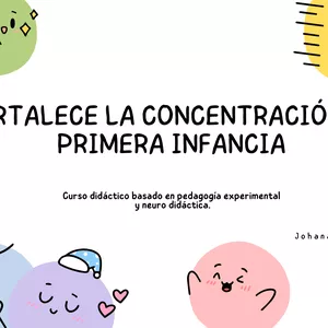 Imagen de portada para Curso online Fortalece la concentración en Primera Infancia