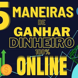 Imagem de capa para o Ebook 5 Maneiras de Ganhar Dinheiro Online