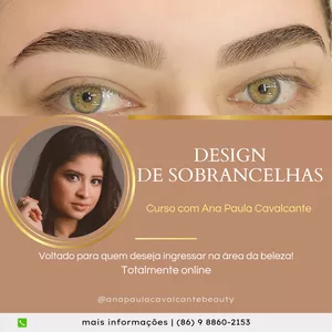Imagem principal do produto Curso design de sobrancelhas