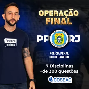 Imagem de capa para o Curso online Operação Final (Exercícios: COSEAC) | Polícia Penal Rio de Janeiro (PPRJ)