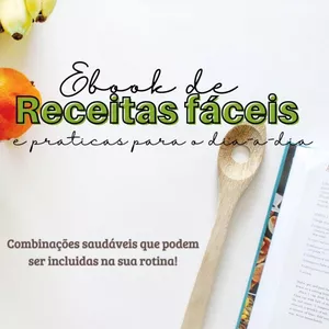 Imagem de capa para o Ebook Ebook de receitas fáceis e práticas para o dia-a-dia