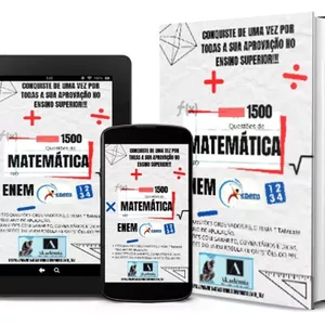 Imagem de 1500 QUESTÕES DE MATEMÁTICA NO ENEM.  criado por Prof. Thiago Lessa na hotmart