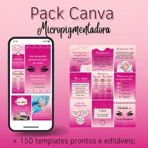 Imagem do curso PACK CANVA MICROPIGMENTADORA
