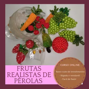 Imagem de capa para o Curso online Frutas realistas de pérolas