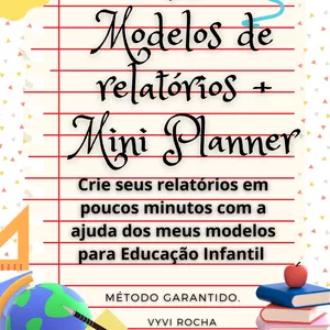 Imagem de capa para o Ebook Relatório assertivo - 10 modelos + Mini Planner de registro