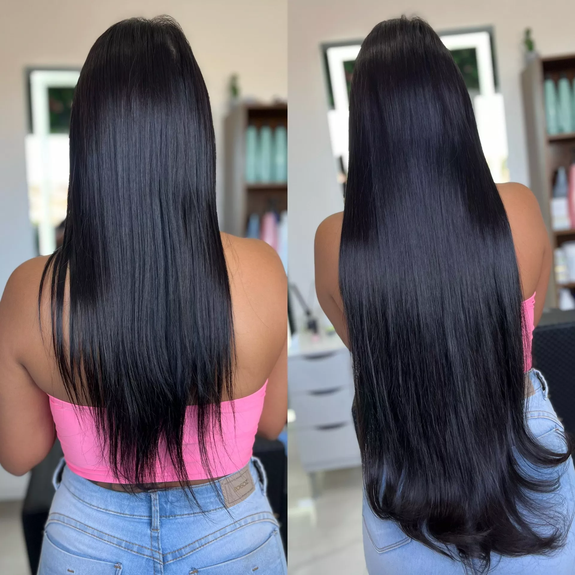 Antes e depois Técnica Ultra Fina