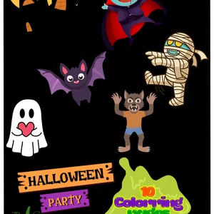 Imagen de portada para Ebook Libro de Colorear de Halloween: Diversión Espeluznante para Todas las Edades