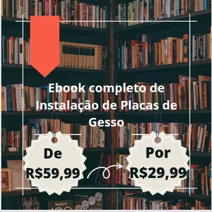 Imagem de capa para o Ebook Ebook de Instalação de Placas de Gesso