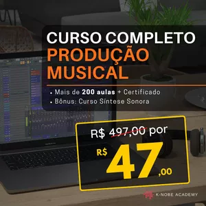 Imagem de capa para o Curso online Produção Musical 2.0
