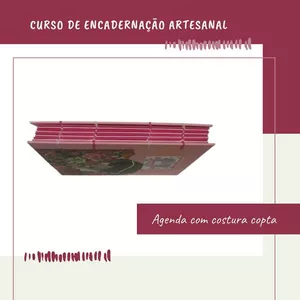Imagem de capa para o Curso online Curso agenda com costura copta