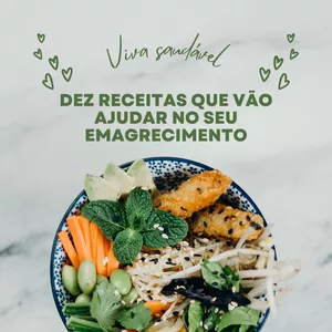 Imagem de capa para o Ebook DEZ RECEITAS FÁCEIS PARA EMAGRECER