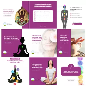 Imagem de capa para o Curso online Canva Pack Chakras