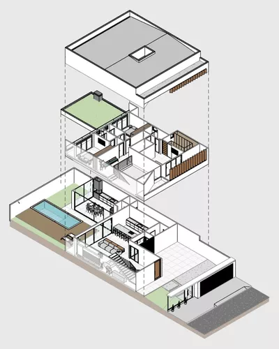 Planta de sobrado revit projeto gratis 