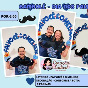 Imagem de capa para o Ebook 💙Bambolê - Dia dos Pais 