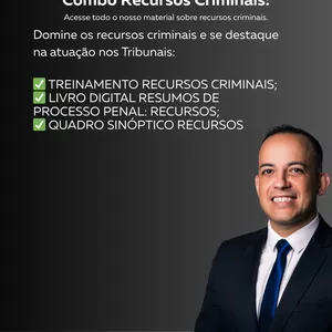 Imagem de capa para o Curso online COMBO RECURSOS CRIMINAIS