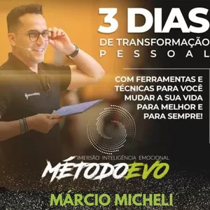 Imagem de capa para o Evento presencial Imersão Inteligência Emocional Método Evo com Márcio Micheli (Especialista em Comportamento Humano)