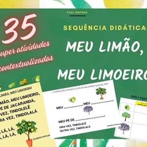 Imagem de capa para o Ebook Atividades alfabetização: Meu limão, meu limoeiro