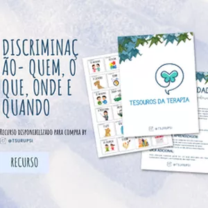 Imagem de capa para o Ebook Jogo de Discriminação - Quem, O que, Onde e Quando.