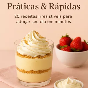 Imagem de capa para o Ebook Sobremesas Práticas &amp; Rápidas