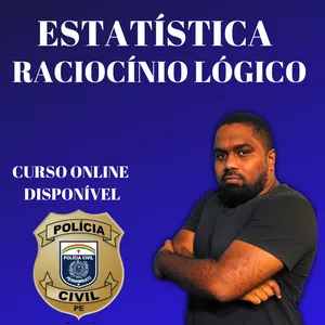 Imagem de capa para o Curso online ESTATÍSTICA + RACIOCÍNIO LÓGICO CEBRASPE  - PCPE
