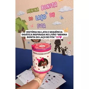 Imagem de capa para o Ebook Sequência didática inspirada no livro “Menina bonita do laço de fita”.