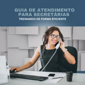 Imagem de capa para o Ebook Guia de atendimento para secretárias