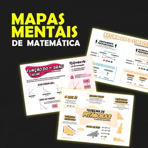 Imagem de capa para o Ebook Mapas Mentais de Matemática - Curso Zero Gravidade