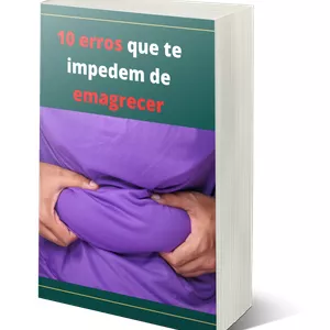 Imagem de capa para o Ebook 10 erros que te impedem de emagrecer