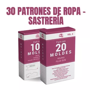 Imagen de portada para Ebook 30 PATRONES DE ROPA - SASTRERÍA