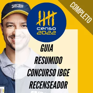 Imagem principal do produto Concurso IBGE 2022 - Guia Resumido para Recenseador.