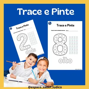Imagem de capa para o Ebook Trace e Pinte os Números