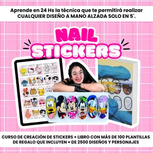 Imagen de portada para Curso online NAIL STICKERS (Aprende a crear tus propios stickers para uñas 100% artesanales)
