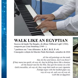 Imagem de capa para o Ebook PARTITURA de WALK LIKE AN EGYPTIAN