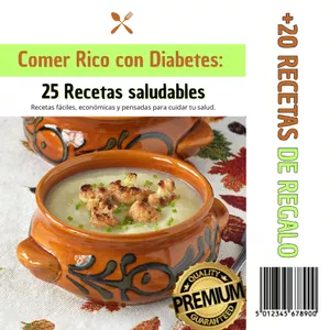 Imagen de portada para Ebook Sabor y Salud | 25 Recetas para Diabéticos +  BONUS