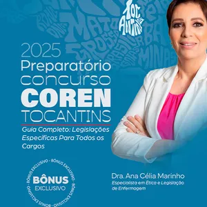 Imagem de capa para o Curso online Preparatório Concurso COREN-TO 2025:  Legislações Específicas Para Todos os Cargos!
